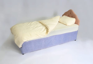 single divan with bedding
